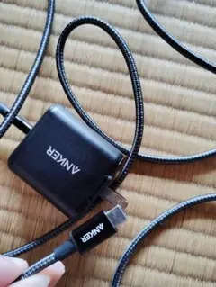 Anker USB充電器　2m 編み込みケーブル 黒