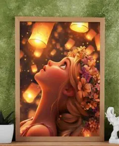 ラプンツェル　ダイヤモンドアート　輝くために　絵画　 ハンドメイド　アート