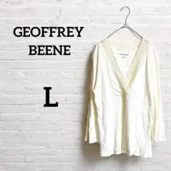 一点もの‼︎GEOFFREY BEENE 【L】レース付き長袖Tシャツ