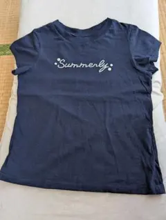 Tシャツ 紺色 140