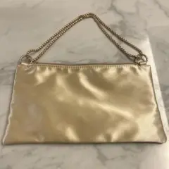 【☪️新品未使用☪️】ゴールド クラッチバッグ チェーンストラップ付き