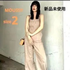 新品MOUSSY CORSET STRAP DENIM ジャンプスーツ　サイズ2