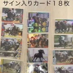 サラブレッドホースコレクション　ウエハース　カード　サイン入り18枚