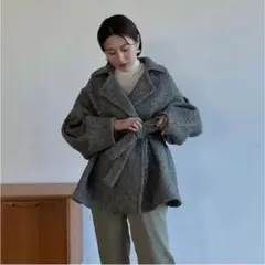 【最終値下げ】CLANE MIX LOOP TWEED BOX COAT