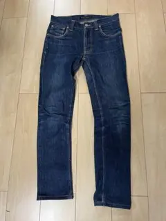 Nudie Jeans ダークブルー スリムフィットデニム