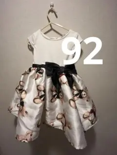 H&M エイチアンドエム ジッパー付クマ柄 ベアー キッズドレス ワンピース