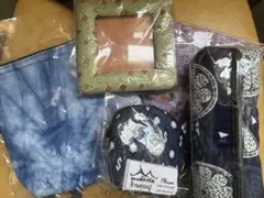 タイ　雑貨　5点　未使用　ポシェット　ペンケース　写真立て　巾着　コインケース