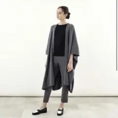 YONFA カシミアウール ポンチョ