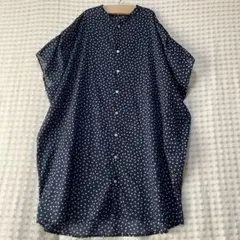 NATURAL LAUNDRY ドット チュニック シャツ ブラウス