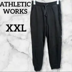 ATHLETIC WORKS【XXL】ブラック ジョガーパンツ 黒 部屋着