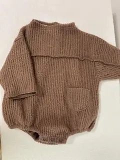 anggo 韓国子供服　ロンパース　秋　冬　70 男の子　くま　60 新生児