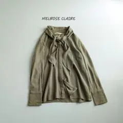 0453 メルローズクレール カットソー ボウタイ MELROSE CLAIRE