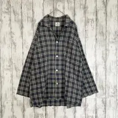 N206　ワコール　シーメジャーセブン　シャツ　チェック　メンズ　長袖　F