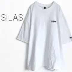 【サイラス】半袖 Tシャツ カットソー バックプリント クルーネック 大きめ　L