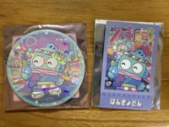 サンリオピューロランド　ネオナツマツリII　缶バッチ＆カード ハンギョドン