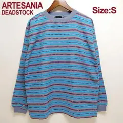 ARTESANIA アルテサニア 長袖シャツ デッドストック 水色系マルチ S