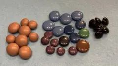 年代物　昭和レトロ　きのこみたいなかわいいボタン　まとめ売り