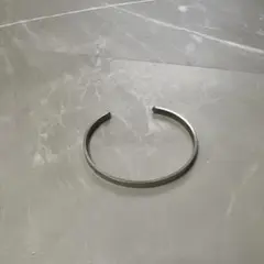 シンプル シルバー オープンバングル