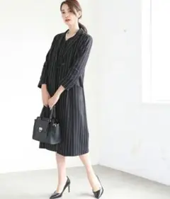 Dress Lab ストライプ Mサイズ ブラック