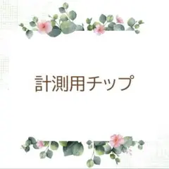 計測用チップ サイズ確認