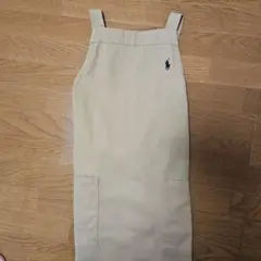 Ralph Laurenベージュ コットン エプロン ポロロゴ付き Ralph Laurenベージュ コットン エプロン ポロロゴ付き ポロ