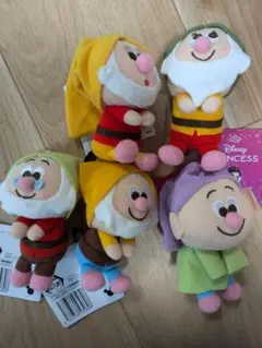 白雪姫 ＆you 7人のこびと ぬいぐるみ マスコット ナムコ限定