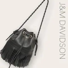 ★Ju0026M DAVIDSON★ショルダーバッグ 黒 ブラック 本革 カーニバル