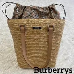★ Burberrys BLUE LABEL ★ カゴバッグ ノバチェック かご