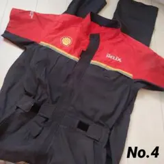 昭和シェル石油つなぎ服 ！左袖にボールペンインクの汚れあり