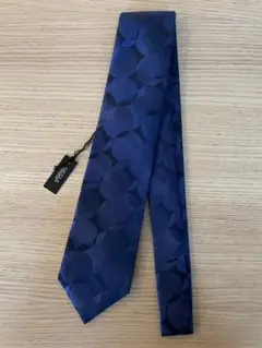 【新品】NICOLE ネクタイ ネイビー 円形模様