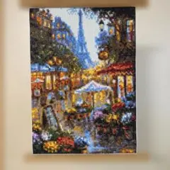 ダイヤモンドペインティング パリの風景 完成品