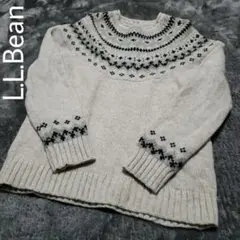 L.L.Bean エルエルビーン ウール ノルディック柄 ニット セーター M
