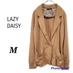 【LAZY DAISY】 ジャケット 薄い茶色 柔らかい素材♡ 薄手 M 】