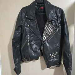 値下げ中！羊皮 レザースタッズライダースジャケット
