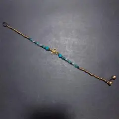カメチャーム付きアンクレット