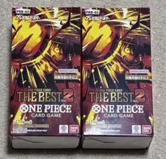 ワンピースカード THE BEST 2 未開封 テープ付き 2BOX