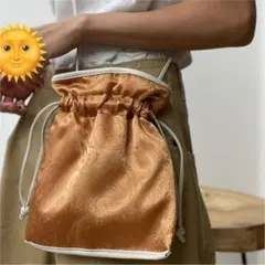 searoomlynn☆ペイズリージャガード巾着バック