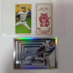 宮西尚生　日本ハムファイターズ　topps npb 206 chrome 招き猫