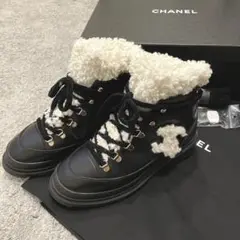 美品★CHANEL ボア ブーツ