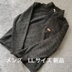 メンズ WEATHERCOCK ネックジップフリースニットカーキ LL新品