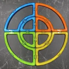 マグフォーマー 扇形（大） 4ピース 扇形(小)4ピース 計8枚セット ①