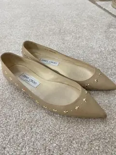 ジミーチュウ フラットパンプス