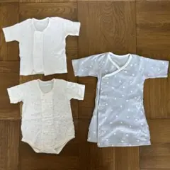 【コンビミニ】肌着・ラップドレス 3枚セット