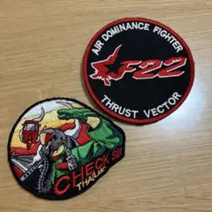 ワッペン　面ファスナー　2枚セット