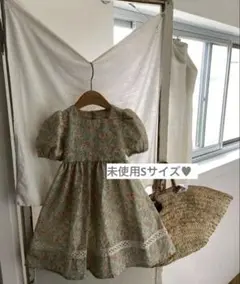anneshirley ワンピース　キッズ　夏服　半袖　花柄　新品未使用