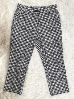 【美品】★Black&White ブラック&ホワイト　クロップドパンツ