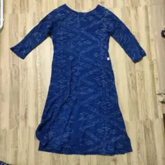 波うつ藍色　ワンピース（うさとの服）