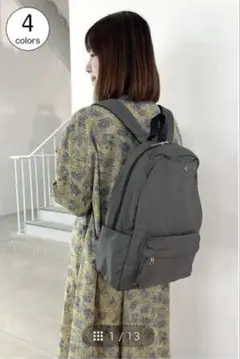 フェリシモweb限定　シロップ　10ポケットリュック グレー