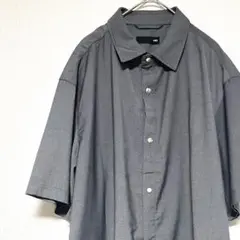 163 半袖シャツ グレー ビッグシルエット