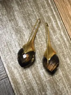 プッシュマタァ スモーキークォーツピアス